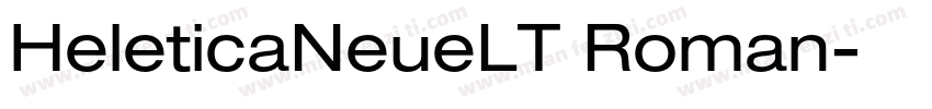 HeleticaNeueLT Roman字体转换